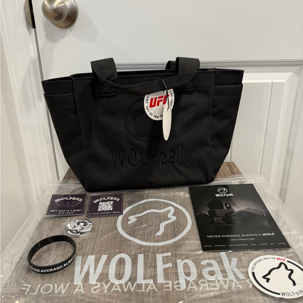 WOLFpak MINI TOTE BAG NIGHTSHADE BLACK 10L